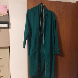 Vintage Harcourt Green Bathrobe With Pocket One Size No String PreLoved Excellen
